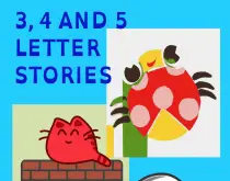 three four and five letter stories