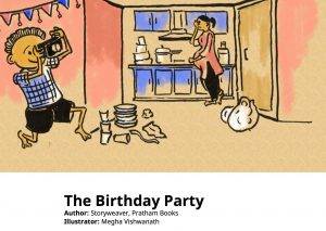 the birthday party wordless book