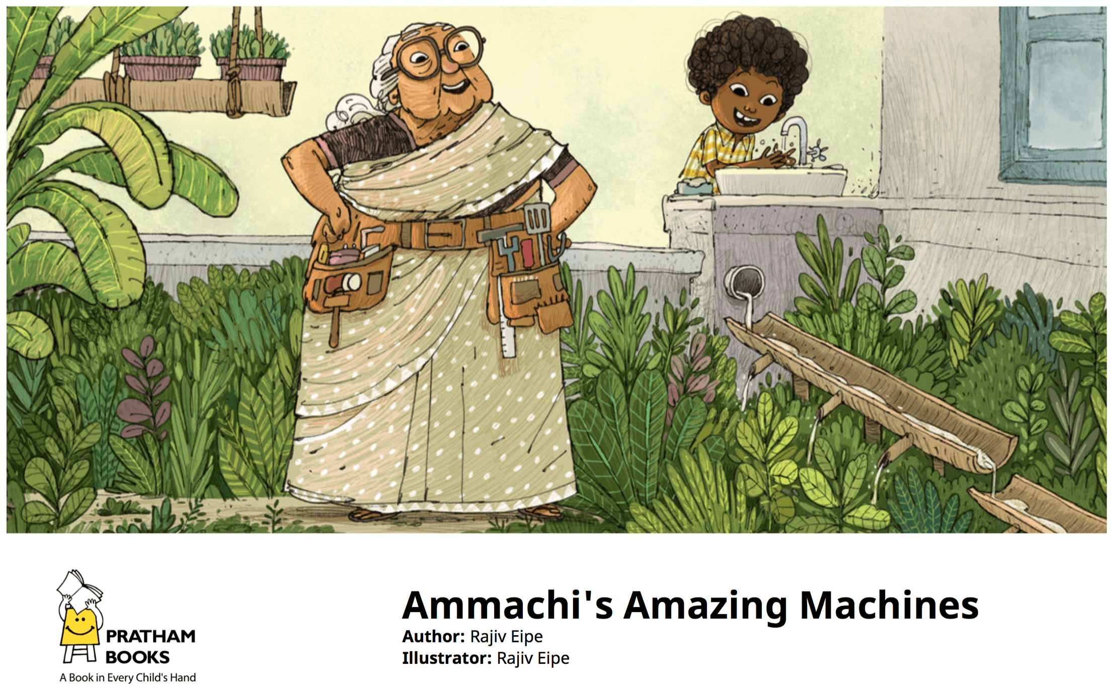 Ammachi's amazing machines STEM picture book