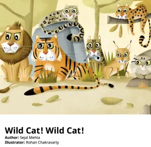 wild cat - early picture book about big cats