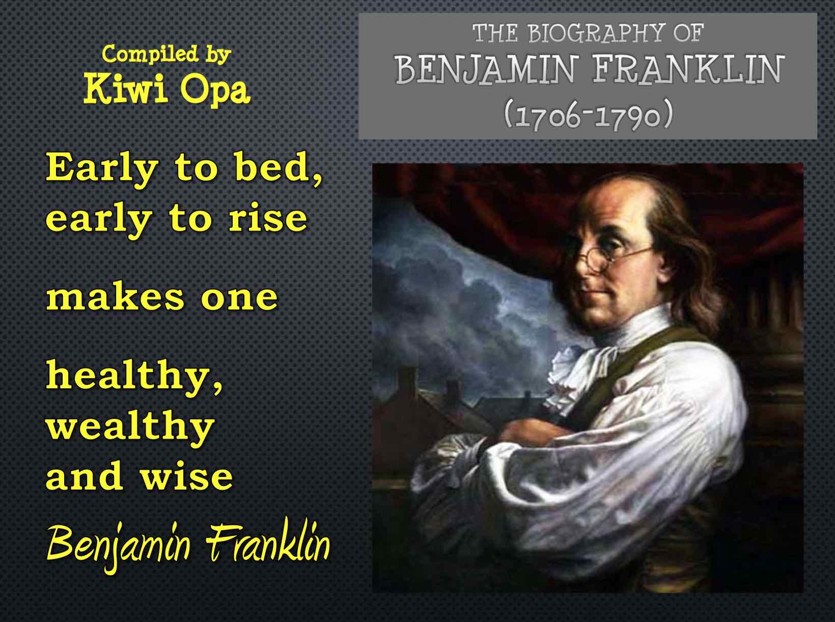 Benjamin Franklin Children's Book