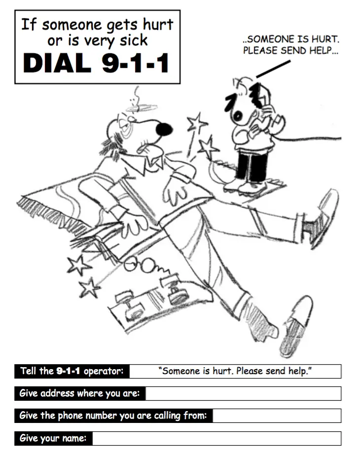 911 colouring activity book