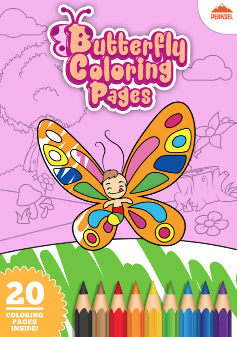 butterfly colouring book