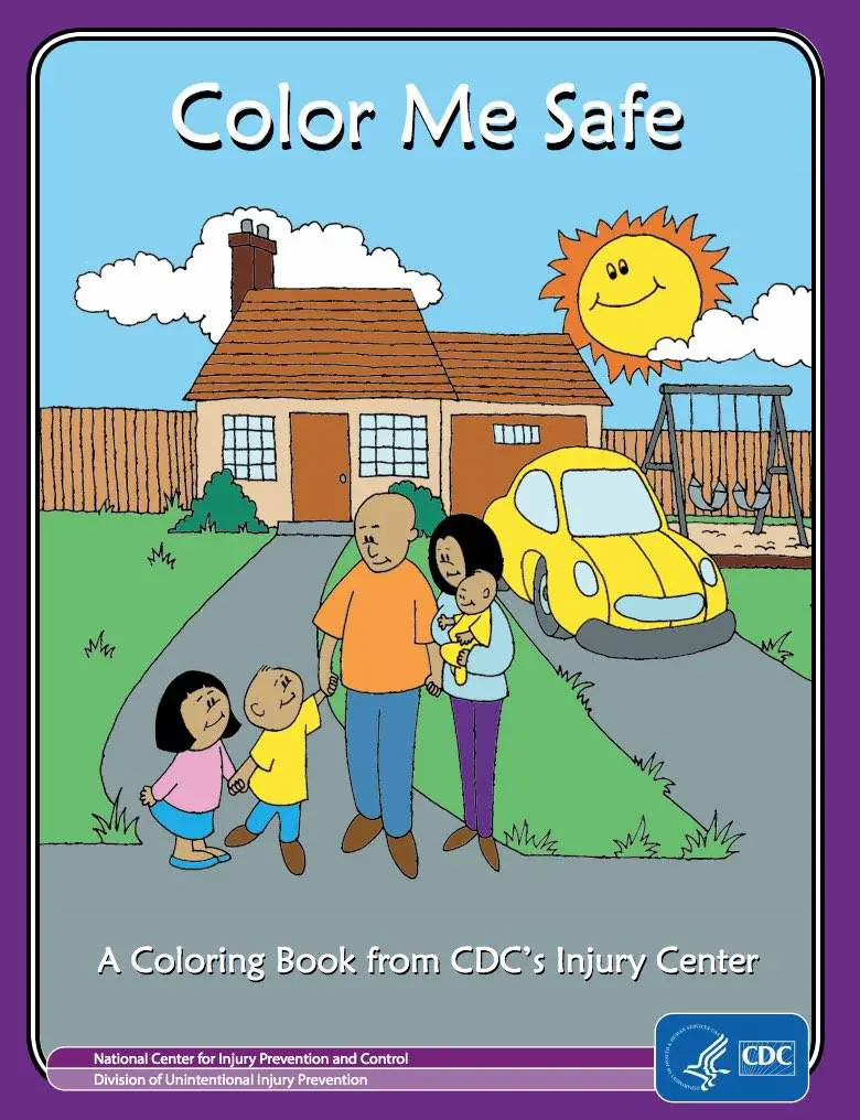 color me safe colouring book