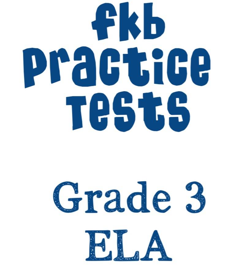 Practice Tests And Exams Grade 3 Ela Free Kids Books