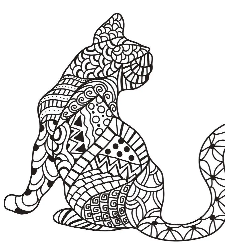 Feline Mindfulness Coloring Book for Adults – Kidz Create