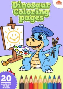 dinosaur colouring pages for young children by peaksel