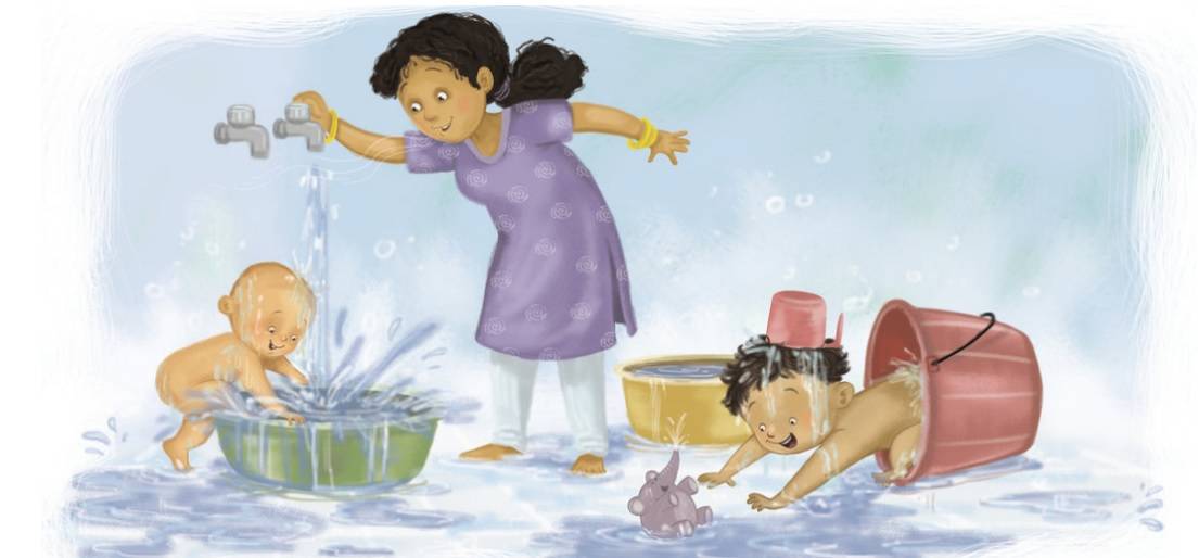 Bathtime for Chunnu and Munnu - bedtime fun for early readers - Free Kids  Books