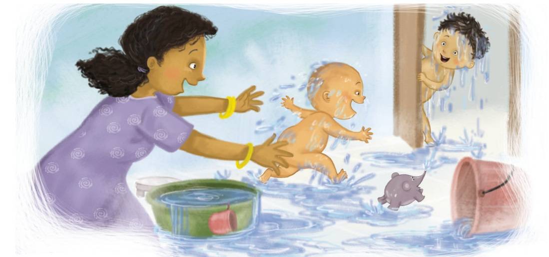 Bathtime for Chunnu and Munnu - bedtime fun for early readers - Free Kids  Books