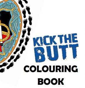 kick the butt colouring pages