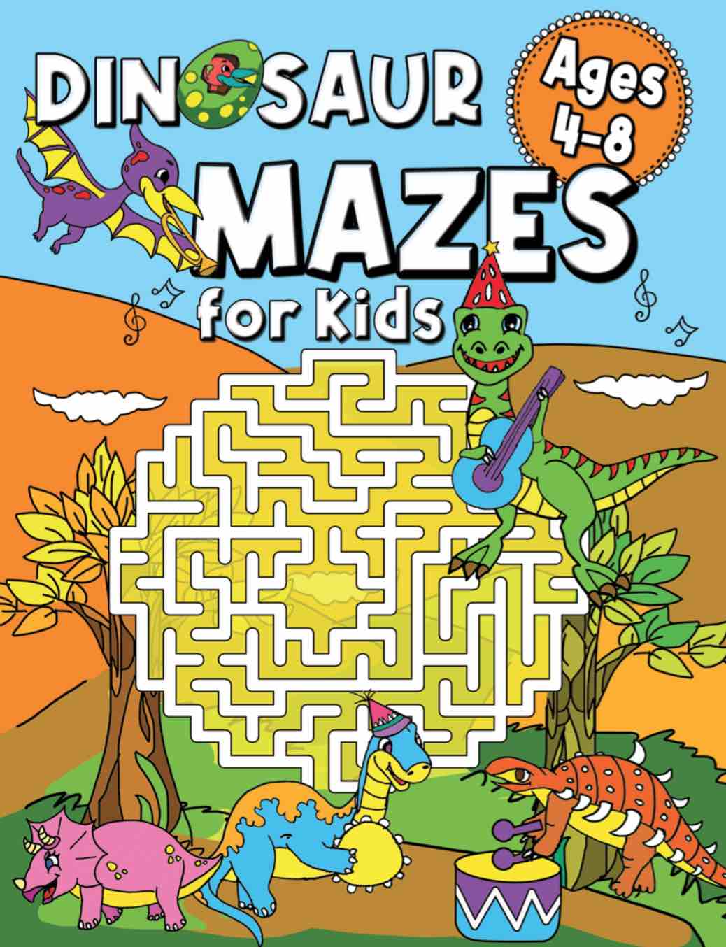 Maze Book for Kids Ages 4-6: The Brain Game Mazes Puzzle Activity