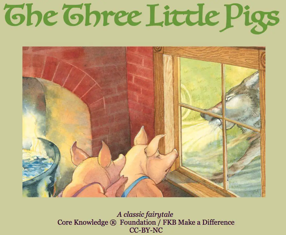 The Three Little Pigs downloadable children's story