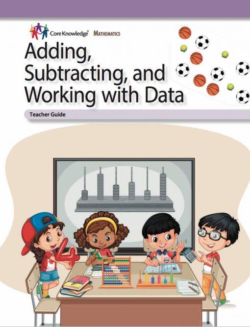 Adding, Subtracting, and Working with Data teacher guide free pdf download cover