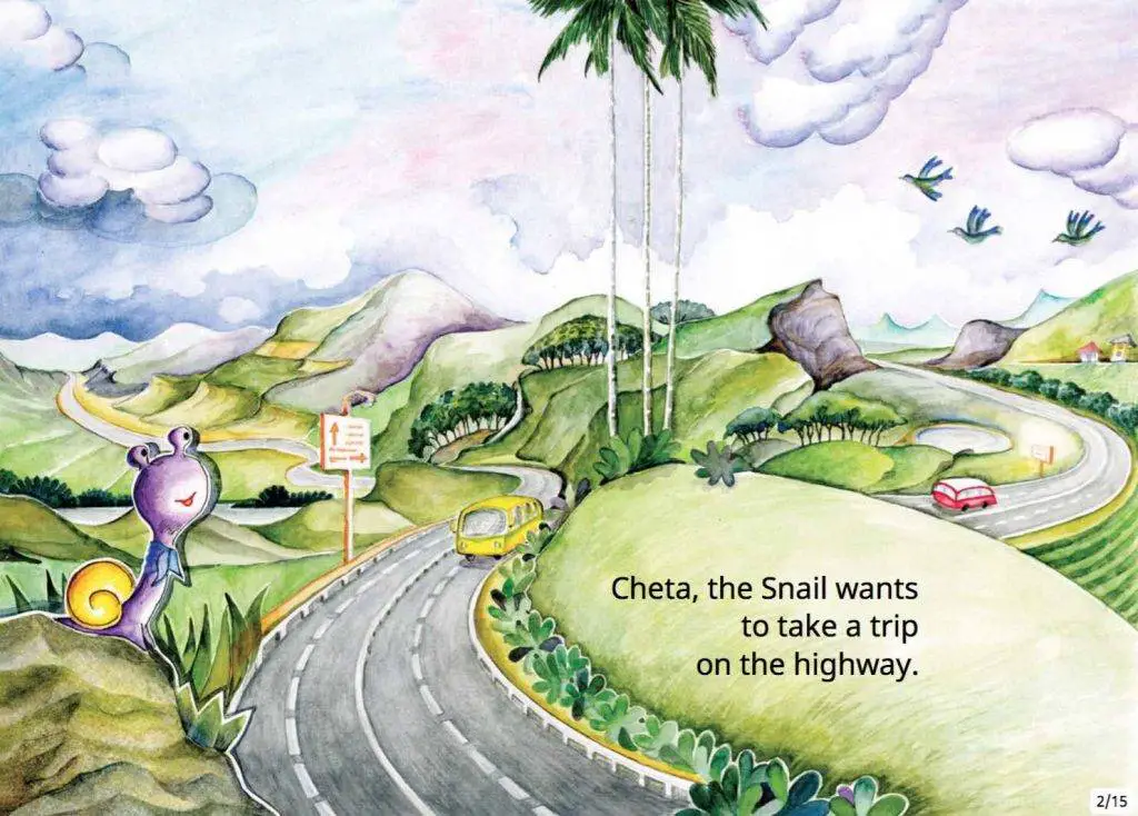 The Snail's Wonderful Journey free children's book