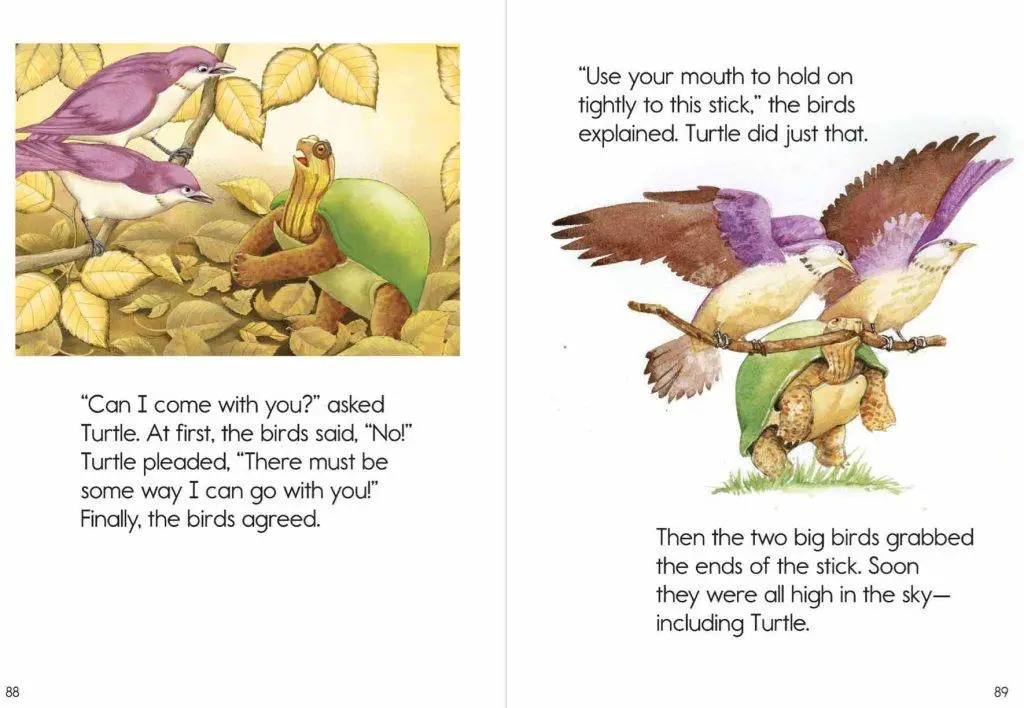 Animal origin - how turtle cracked his shell - fable free children's ebook page