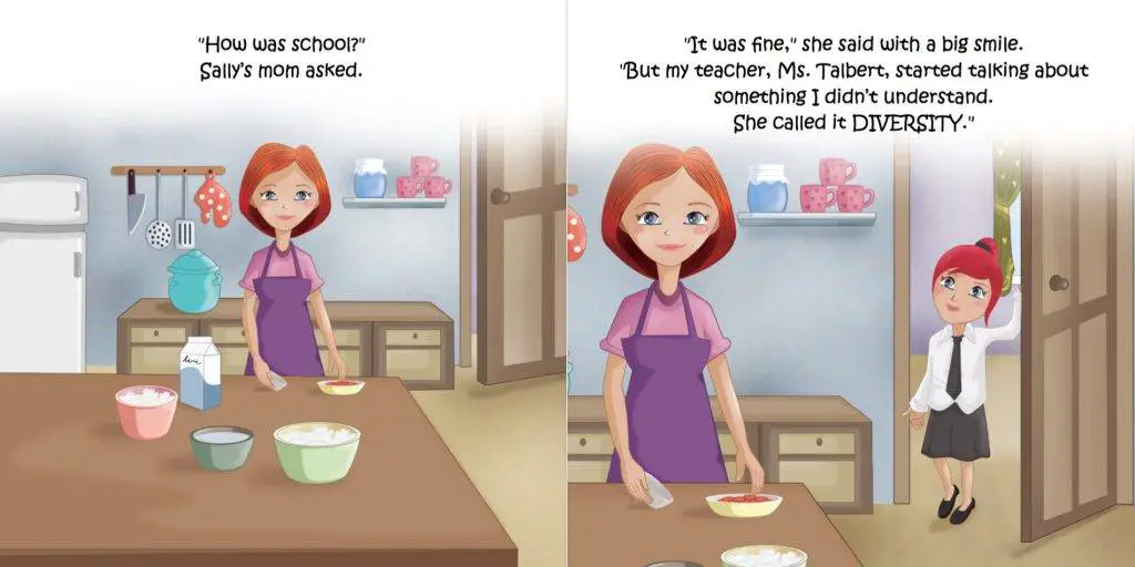 Free children's ebook about diversity page