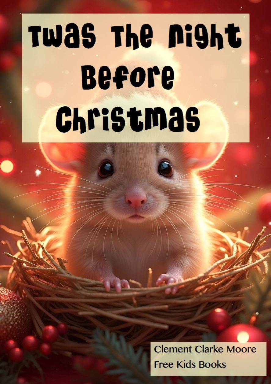 Twas the night before Christmas free ebook with modern illustrations Cover