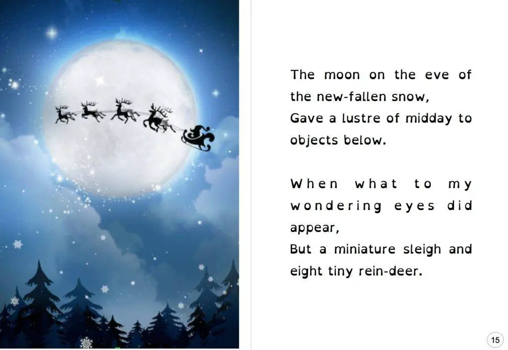 Twas the night before Christmas free ebook with modern illustrations