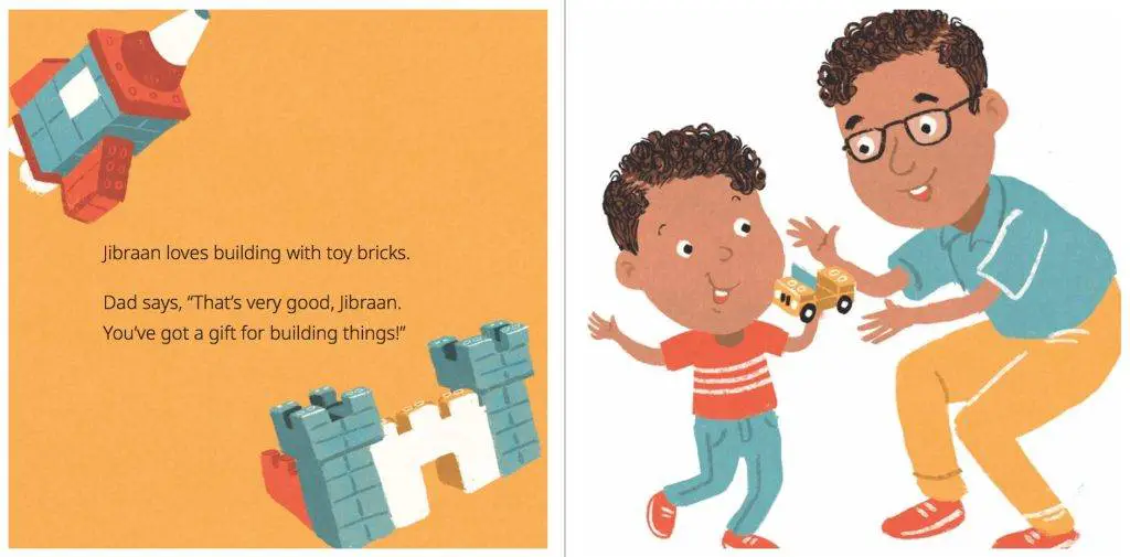 Free children's ebook about talents and giving - page