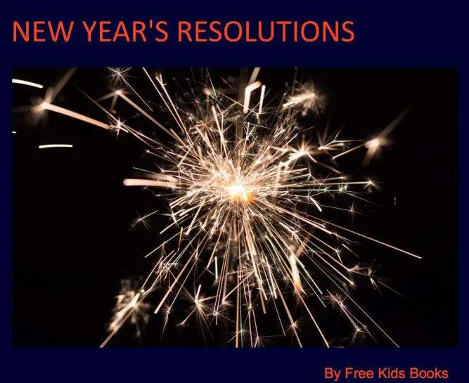 New Years resolution free ebook and workbook for kids sample cover