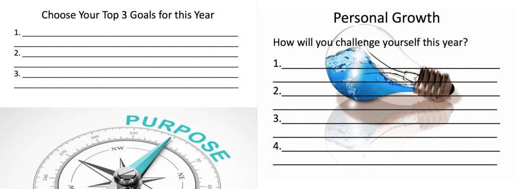 New Years resolution free ebook for kids sample page 